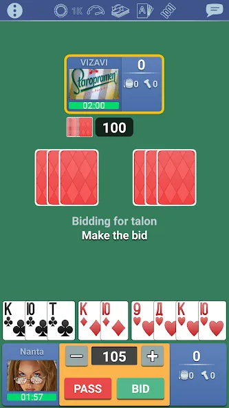 Взлом Thousand 1000 Online card game  [МОД Много монет] — последняя версия apk на Андроид screen 3