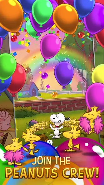 Скачать взломанную Bubble Shooter — Snoopy POP! (Бабл шутер)  [МОД Бесконечные монеты] — стабильная версия apk на Андроид screen 5