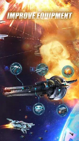 Взлом Galaxy Battleship (Гэлакси Батлшип)  [МОД Mega Pack] — последняя версия apk на Андроид screen 3