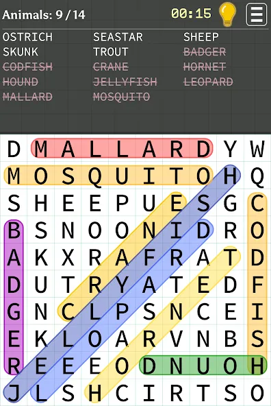 Скачать взломанную Word Search (Уорд Срч)  [МОД Меню] — стабильная версия apk на Андроид screen 1