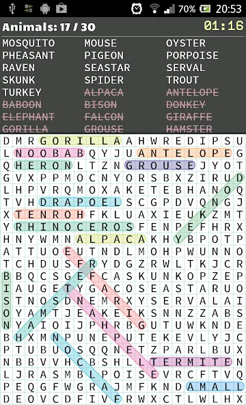 Скачать взломанную Word Search (Уорд Срч)  [МОД Меню] — стабильная версия apk на Андроид screen 2