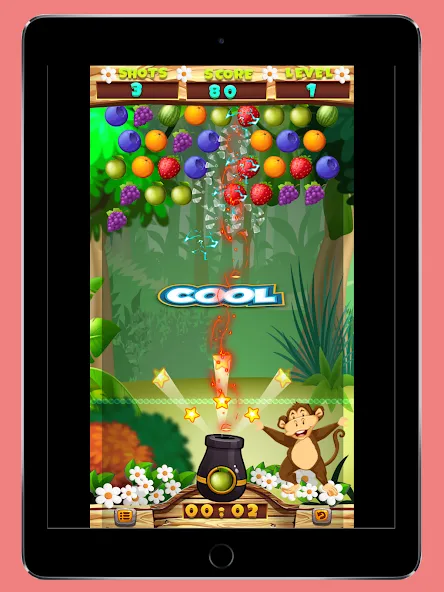 Скачать взломанную Fruits Shooter Pop (Фрутс Шутер Поп)  [МОД Меню] — полная версия apk на Андроид screen 1