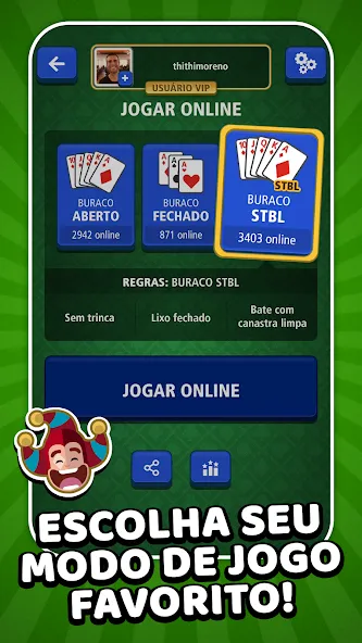 Скачать взлом Buraco Jogatina: Card Games (Бурако Жогатина)  [МОД Unlocked] — полная версия apk на Андроид screen 3