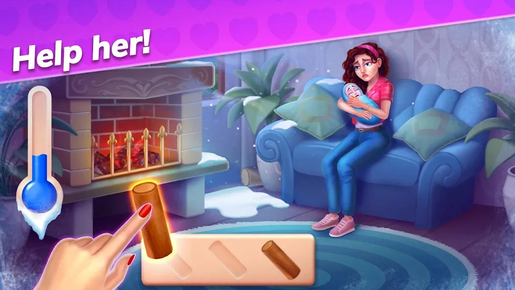 Скачать взломанную Emma's Mansion: Design & Match  [МОД Menu] — полная версия apk на Андроид screen 2