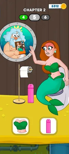 Взломанная Neptune vs Mermaid: Fish Prank (Нептун против Русалки)  [МОД Unlimited Money] — последняя версия apk на Андроид screen 3