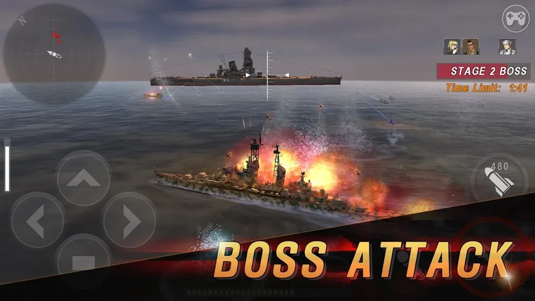 Скачать взломанную WARSHIP BATTLE:3D World War II  [МОД Много монет] — последняя версия apk на Андроид screen 5