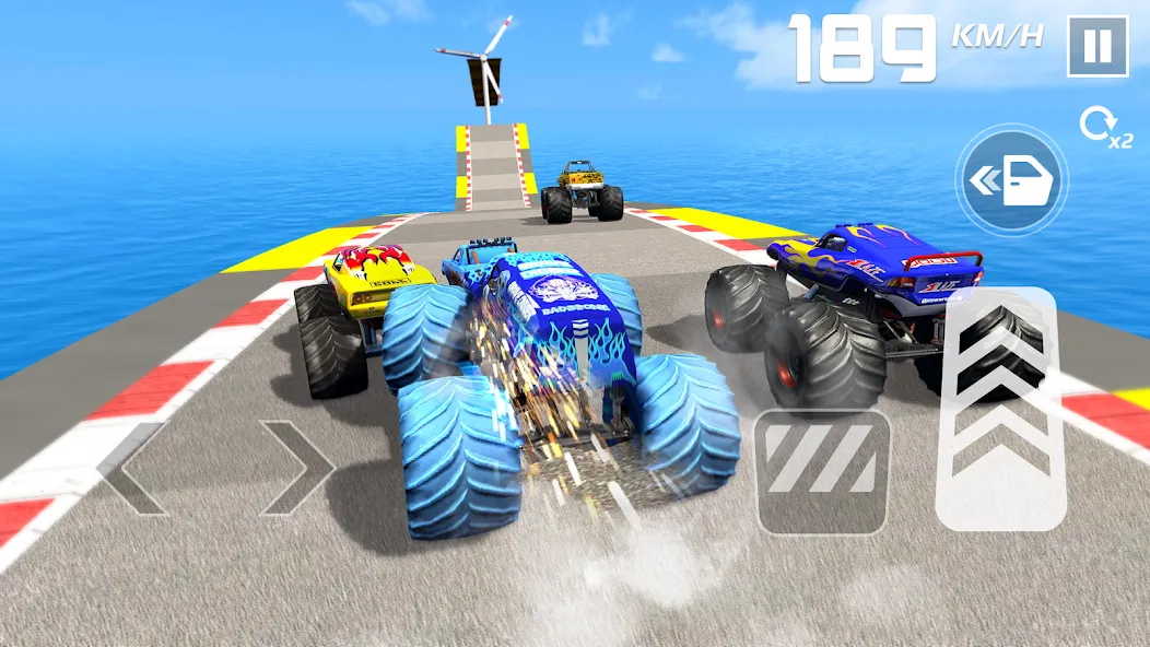 Скачать взлом Car Games: Monster Truck Stunt (Монстртрак стант)  [МОД Много монет] — стабильная версия apk на Андроид screen 5