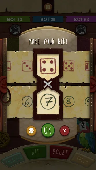 Скачать взломанную Pirate's Dice  [МОД Menu] — полная версия apk на Андроид screen 2