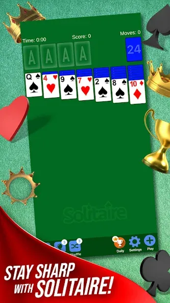 Скачать взлом Solitaire + Card Game by Zynga  [МОД Бесконечные монеты] — последняя версия apk на Андроид screen 1