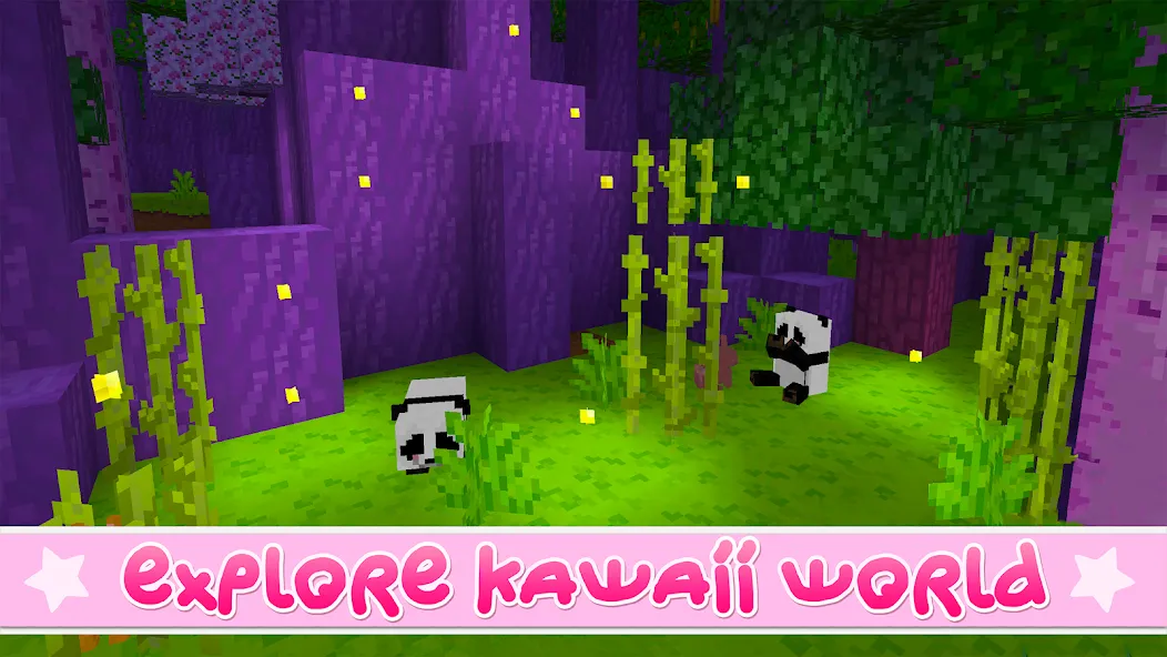 Взломанная Kawaii World — Craft and Build (Кавайи Ворлд)  [МОД Меню] — полная версия apk на Андроид screen 3