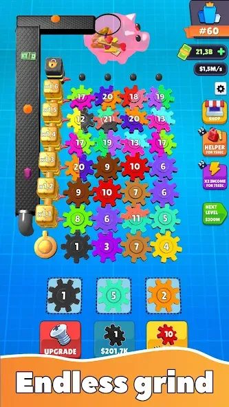 Взлом Gear Clicker (Гир Кликер)  [МОД Меню] — последняя версия apk на Андроид screen 2