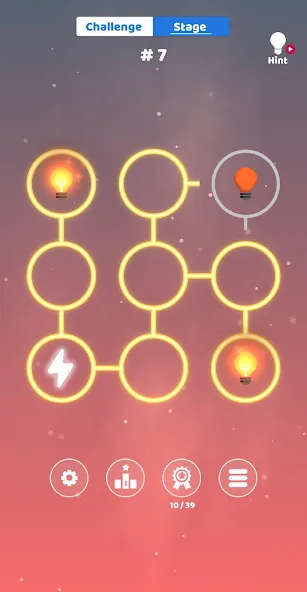 Взломанная All Lights Connect : Puzzle (Олл Лайтс Коннект)  [МОД Меню] — последняя версия apk на Андроид screen 1