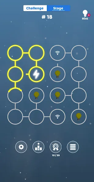 Взломанная All Lights Connect : Puzzle (Олл Лайтс Коннект)  [МОД Меню] — последняя версия apk на Андроид screen 2