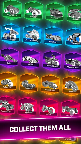 Взломанная Rider Worlds — Neon Bike Races (Райдер Ворлдс)  [МОД Все открыто] — полная версия apk на Андроид screen 3