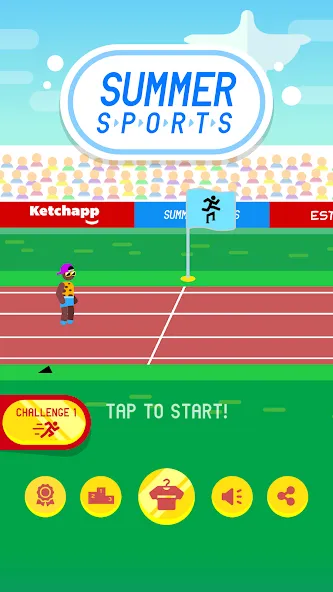 Взлом Ketchapp Summer Sports (Кетчапп Летний Спорт)  [МОД Все открыто] — полная версия apk на Андроид screen 5