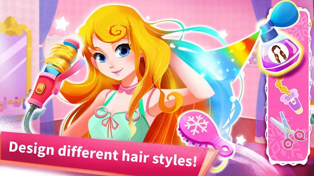 Взломанная Little Panda: Princess Salon  [МОД Menu] — последняя версия apk на Андроид screen 3