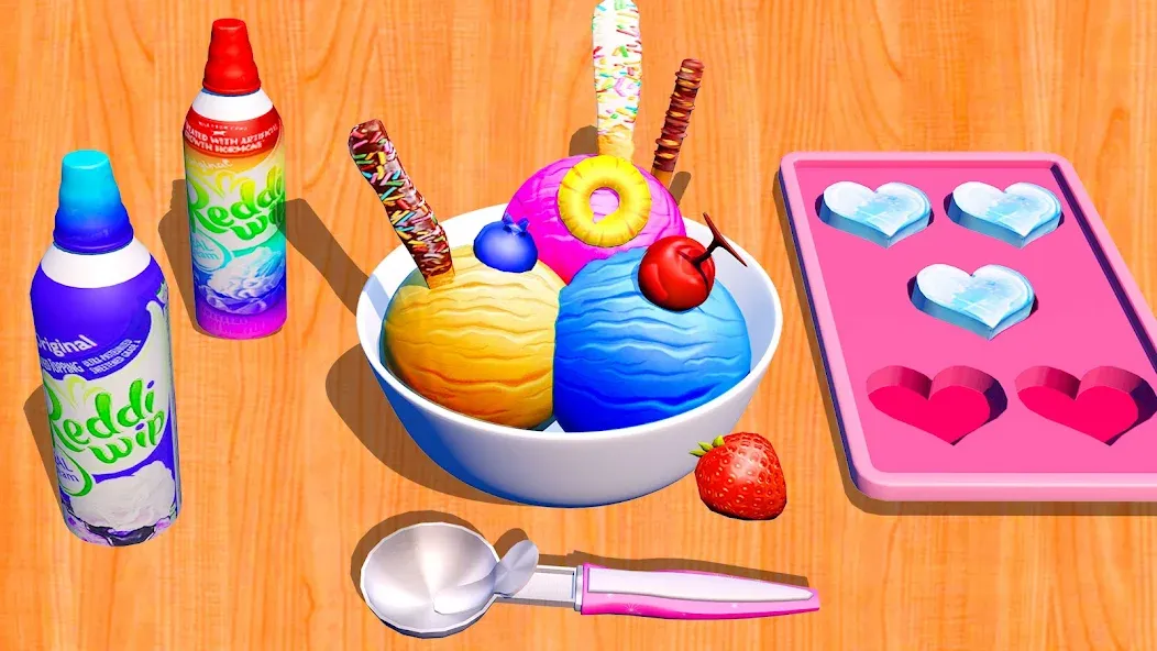 Скачать взломанную Ice Cream Games: Rainbow Maker (Айс Крем Геймс)  [МОД Unlimited Money] — полная версия apk на Андроид screen 1