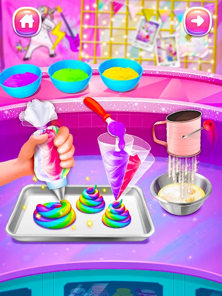 Взлом Girl Games: Unicorn Cooking  [МОД Unlocked] — полная версия apk на Андроид screen 2