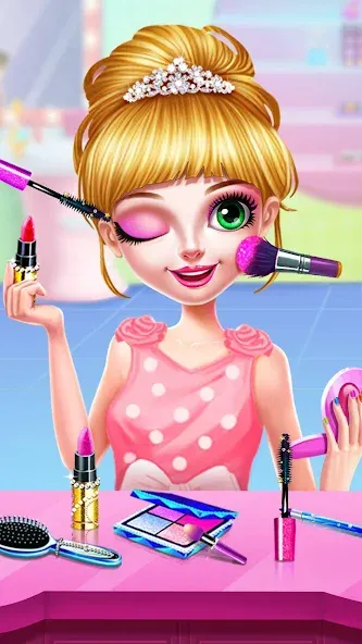 Взломанная Princess Makeup Salon  [МОД Много денег] — стабильная версия apk на Андроид screen 2