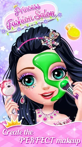 Взломанная Princess Makeup Salon  [МОД Много денег] — стабильная версия apk на Андроид screen 5