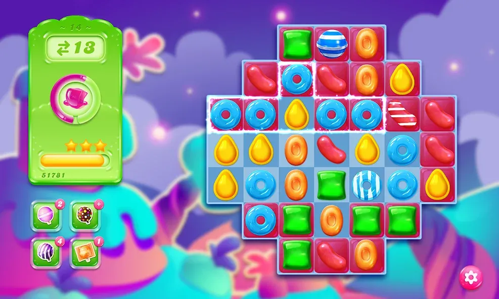 Взломанная Candy Crush Jelly Saga (Кенди Краш Джелли Сага)  [МОД Много монет] — полная версия apk на Андроид screen 5