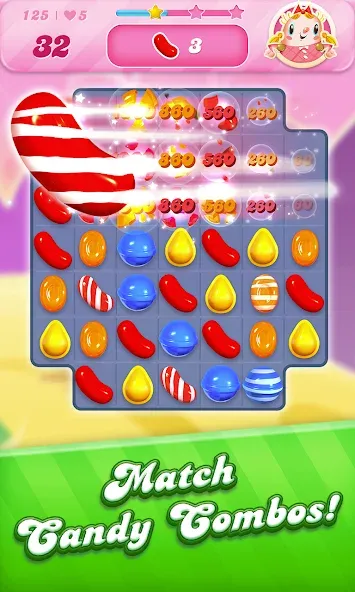 Взлом Candy Crush Saga (Кенди Краш Сага)  [МОД Все открыто] — стабильная версия apk на Андроид screen 2