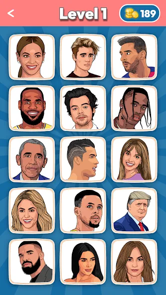 Скачать взломанную Guess the Celebrities (Гесс зе Селебритиз)  [МОД Menu] — последняя версия apk на Андроид screen 1