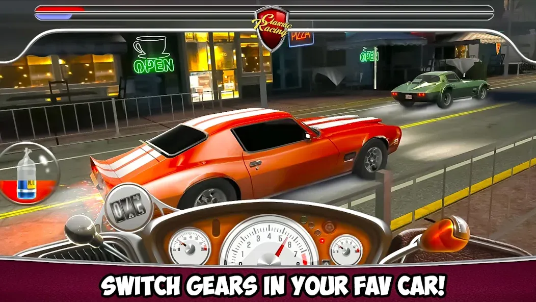 Скачать взлом Classic Drag Racing Car Game (Классическая игра на гонках драгрейсинга)  [МОД Menu] — последняя версия apk на Андроид screen 3