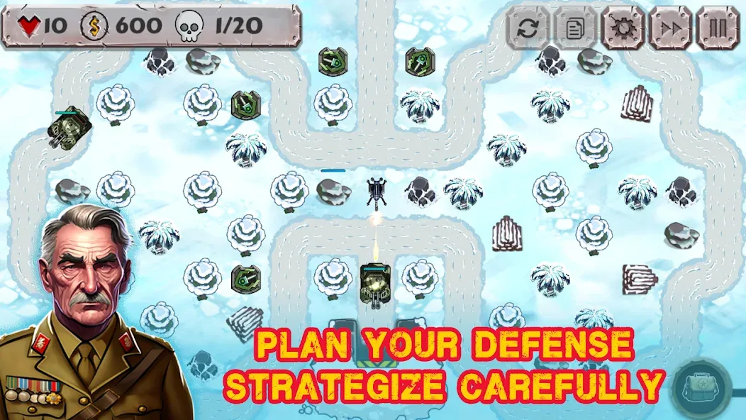 Скачать взлом Battle Strategy: Tower Defense  [МОД Много монет] — последняя версия apk на Андроид screen 1