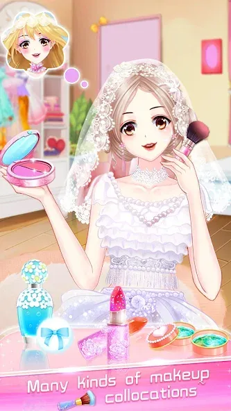 Взломанная Makeup Bride: Perfect Wedding  [МОД Много монет] — полная версия apk на Андроид screen 1