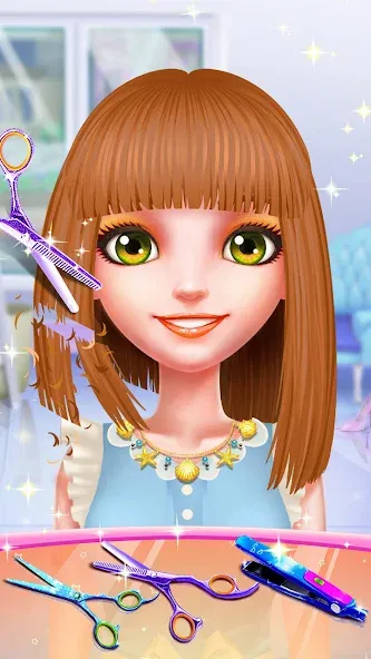 Скачать взломанную Girls Hair Salon  [МОД Много денег] — последняя версия apk на Андроид screen 5