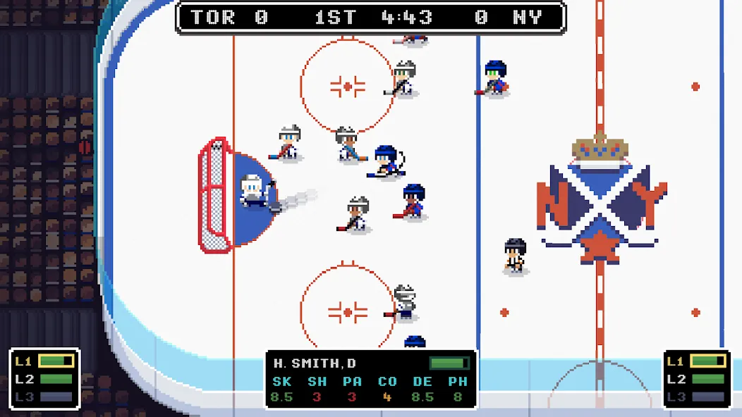 Скачать взлом Ice League Hockey (Айс Лиг Хоккей)  [МОД Бесконечные монеты] — последняя версия apk на Андроид screen 1
