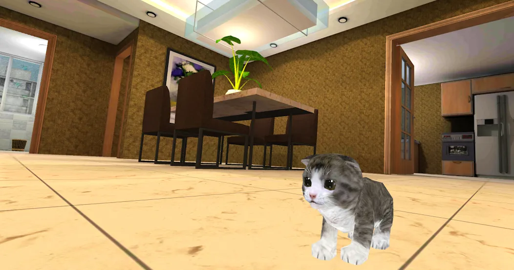 Скачать взломанную Kitten Cat Simulator 3D Craft  [МОД Много монет] — стабильная версия apk на Андроид screen 2