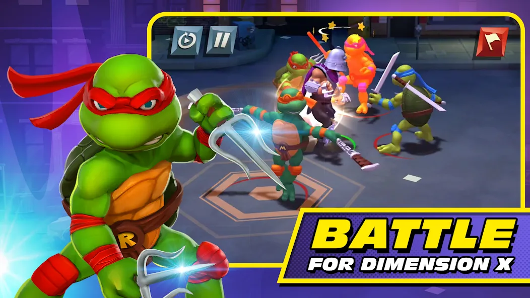 Взлом TMNT: Mutant Madness (ТМНТ)  [МОД Unlimited Money] — стабильная версия apk на Андроид screen 1