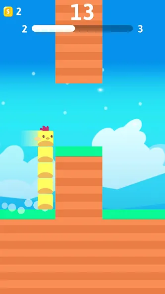 Взломанная Stacky Bird: Fun Egg Dash Game (тэки птица)  [МОД Бесконечные монеты] — полная версия apk на Андроид screen 2