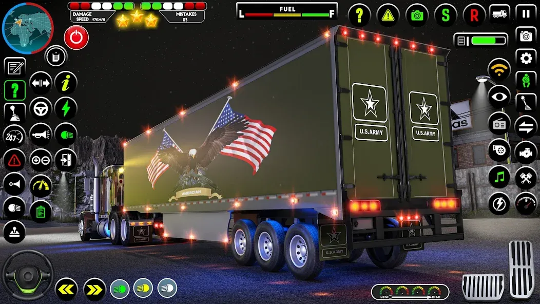 Скачать взлом Army Truck Transporter Game 3D  [МОД Unlocked] — стабильная версия apk на Андроид screen 2