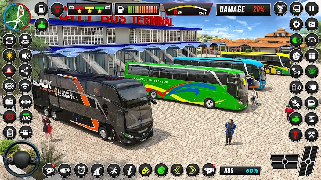 Взлом City Coach Bus Driver Games 3D  [МОД Бесконечные монеты] — полная версия apk на Андроид screen 1