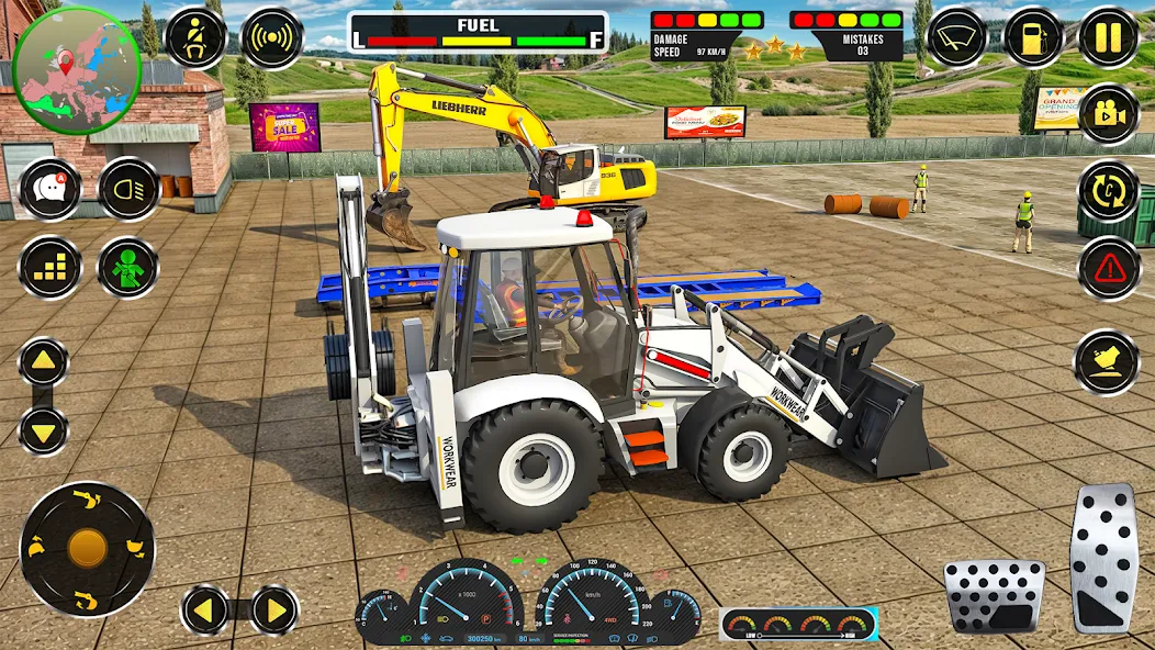 Скачать взломанную Real JCB Construction Games 3D  [МОД Все открыто] — полная версия apk на Андроид screen 1