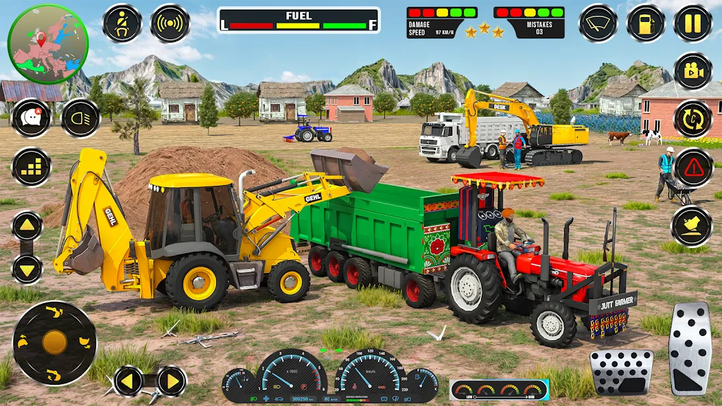 Скачать взломанную Real JCB Construction Games 3D  [МОД Все открыто] — полная версия apk на Андроид screen 4