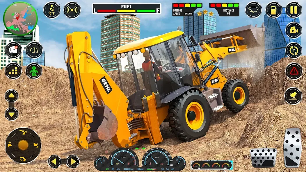 Скачать взломанную Real JCB Construction Games 3D  [МОД Все открыто] — полная версия apk на Андроид screen 5