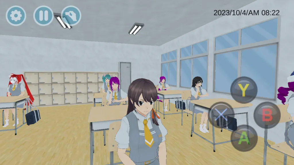 Скачать взломанную High School Simulator 2018 (Хай Скул Симулятор 2018)  [МОД Меню] — стабильная версия apk на Андроид screen 1