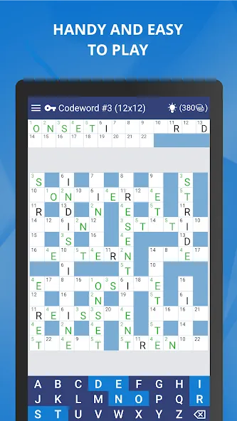 Скачать взлом Keywords — Codeword Puzzle  [МОД Mega Pack] — стабильная версия apk на Андроид screen 1