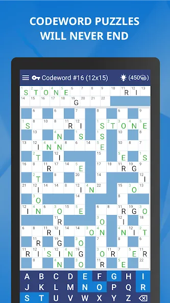 Скачать взлом Keywords — Codeword Puzzle  [МОД Mega Pack] — стабильная версия apk на Андроид screen 2