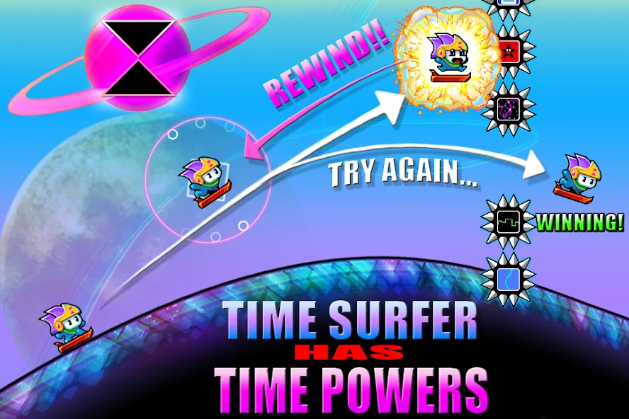 Взломанная Time Surfer (Тайм Серфер)  [МОД Unlocked] — последняя версия apk на Андроид screen 2