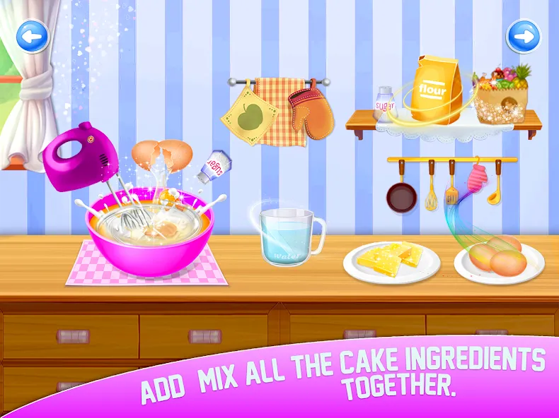 Взломанная Cake Maker Sweet Bakery Games  [МОД Все открыто] — полная версия apk на Андроид screen 3