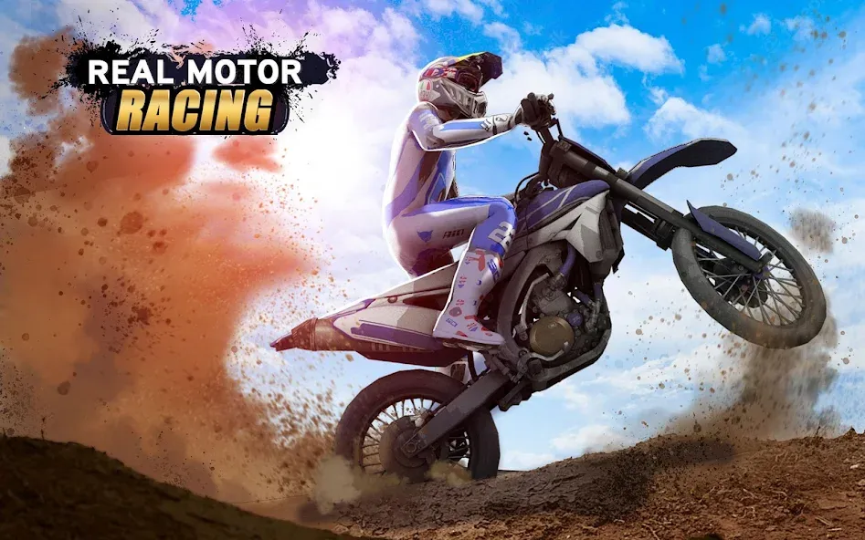 Скачать взломанную Real Motor Rider — Bike Racing  [МОД Mega Pack] — стабильная версия apk на Андроид screen 1