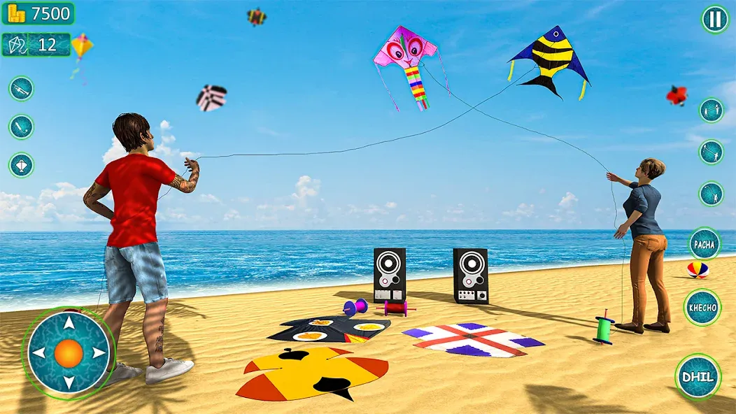 Взлом Kite Basant: Kite Flying Games  [МОД Меню] — полная версия apk на Андроид screen 3