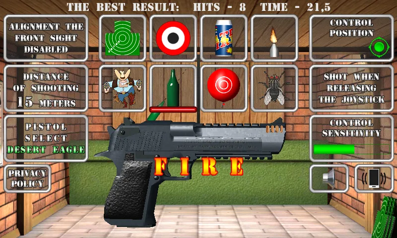 Взломанная Pistol shooting. Desert Eagle (Пистолет стрельбы симулятор)  [МОД Menu] — полная версия apk на Андроид screen 5