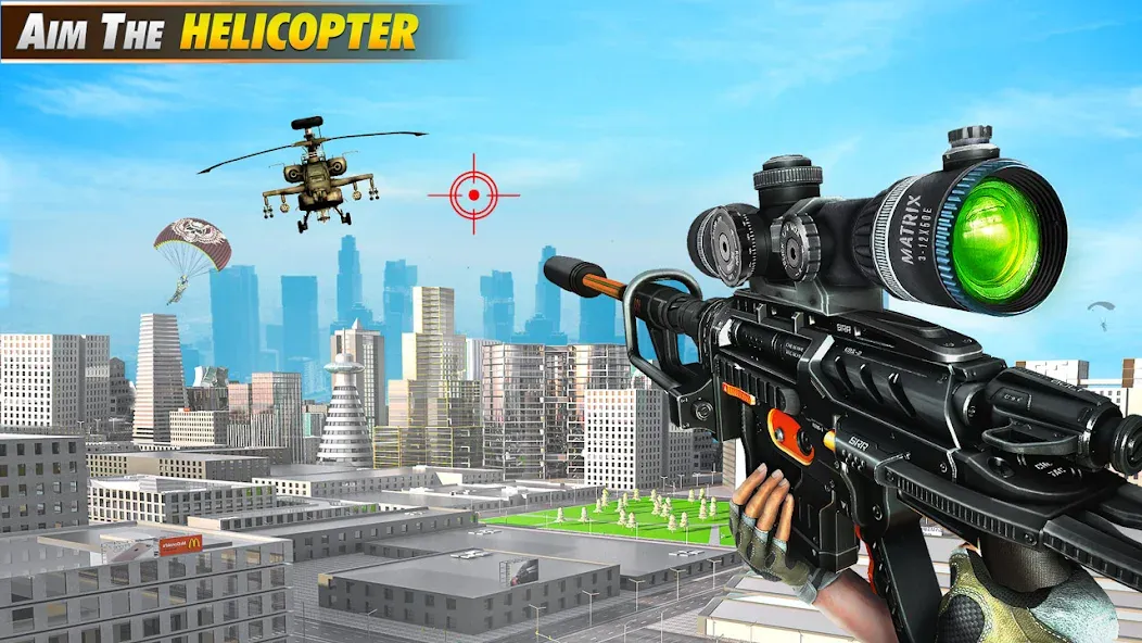 Скачать взломанную Sniper Shooter Mission Games  [МОД Много денег] — стабильная версия apk на Андроид screen 1