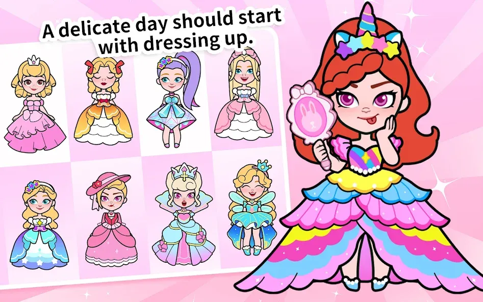 Взломанная Paper Princess's Dream Castle  [МОД Много денег] — последняя версия apk на Андроид screen 2